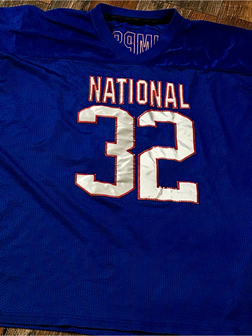 NFL Pro Bowl National '32' Men's Athletic Jersey in Blue White Red ‘Simpson’